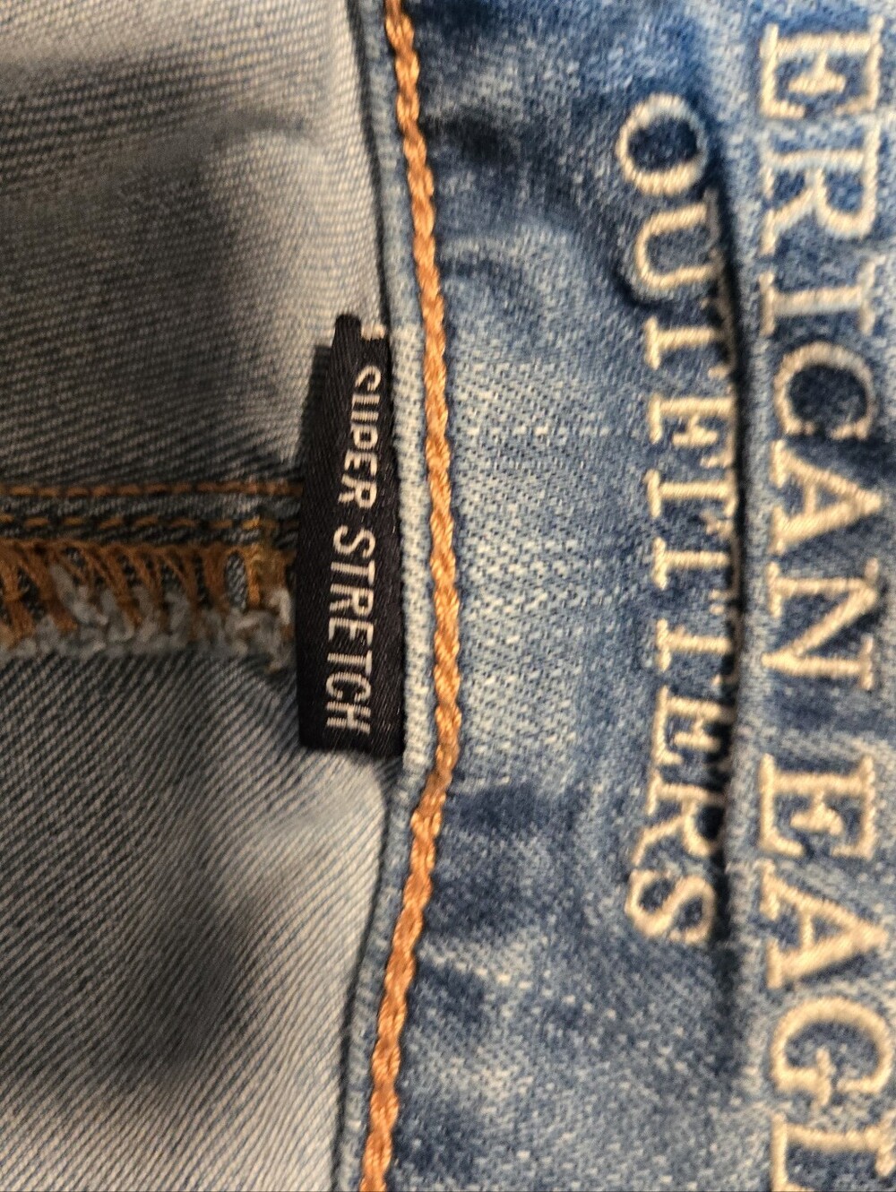 American Eagle Outfitters Light Blue Distressed Bootcut Jeans - Picture 6 of 8